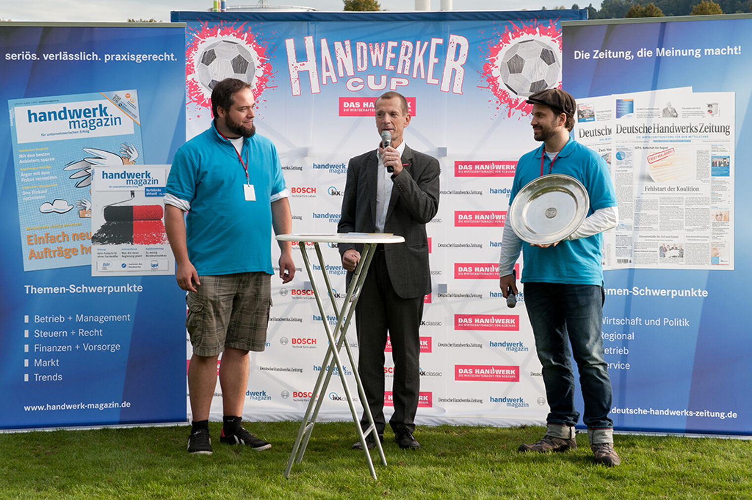 Der 3. Handwerker-Cup im Stuttgarter Neckarpark. 