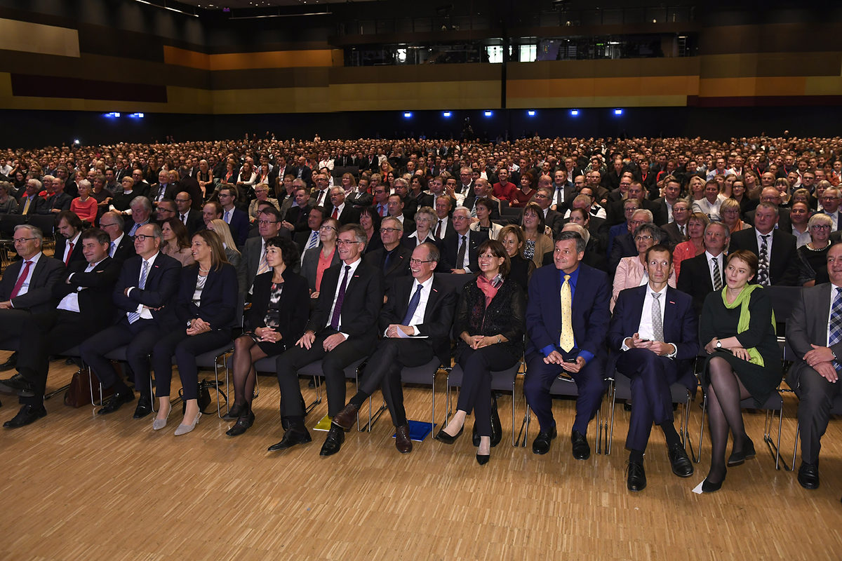 Blick ins Publikum während des Festakts. Blick ins Publikum während des Festakts.
