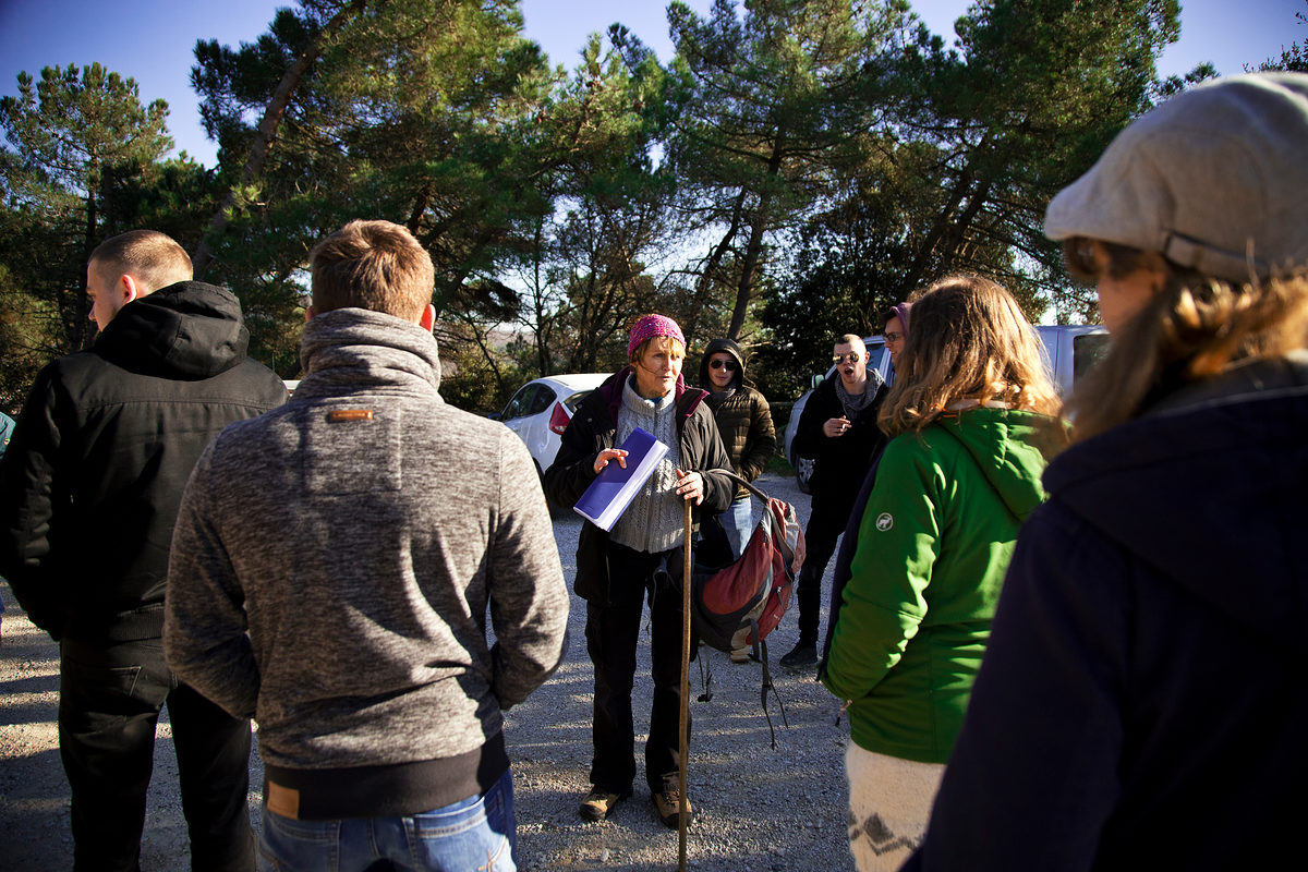 Vor dem Eingang zum Parco Geotermico delle biancane. Vor dem Eingang zum Parco Geotermico delle biancane.