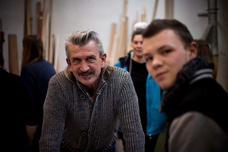 Carlo, Baustellenchef an der Fondazione, und Rafael.