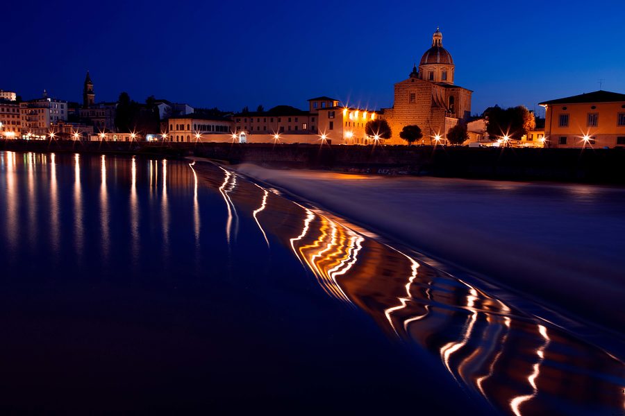 Florenz bei Nacht.