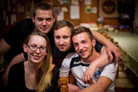 Patrizia hat männliche Verstärkung: Lennart, Viktor und Steffen.