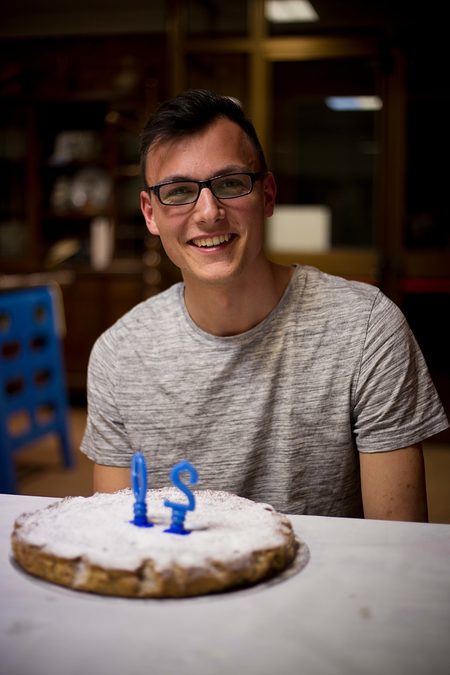 Geburtstagskind Heiko feiert seinen 20. Schlüpftag.