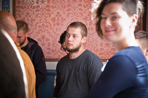 Lennart und Rebecca bei der Einweihung.