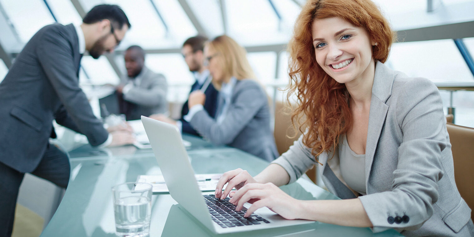 Pretty young businesswoman looking at camera while typing Schlagwort(e): business, businesspeople, man, businessman, woman, businesswoman, young, adult, corporate, executive, contemporary, employee, meeting, looking, happy, smiling, pretty, successful, confident, secretary, briefing, typing, laptop, technology, network, business, businesspeople, man, businessman, woman, businesswoman, young, adult, corporate, executive, contemporary, employee, meeting, looking, happy, smiling, pretty, successful, confident, secretary, briefing, typing, laptop, technology, network