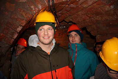 Felix beim Besuch in der Kupfermine.