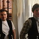 Yannick und Philipp helfen witterungsbedingt im Museum aus.