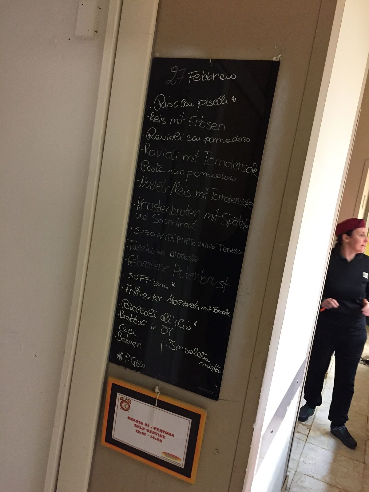 Schwäbisches Essen in einer italienischen Mensa? Schwäbisches Essen in einer italienischen Mensa?