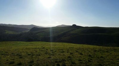 Blick über die Landschaft.