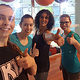 Für Viktoria, Evelyn, Larissa und Lisa (v.l.n.r.) stehen auch immer wieder schweißtreibende Zumba-Einheiten auf dem Programm.