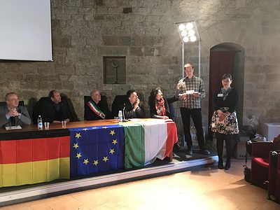 ... und Philipp bedanken sich bei den italienischen Projektpartnern.