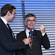 Moderator Martin Hoffmann im Gespräch mit Hauptgeschäftsführer Thomas Hoefling.