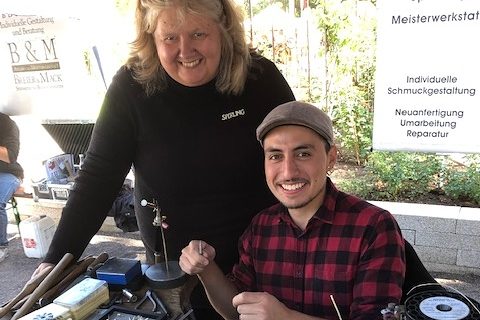 Auch die Goldschmiede Sperling gab beim Tag des Handwerks in Fellbach eine Kostprobe ihres Könnens.