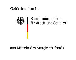 Logo Gefördert durch Bundesministerium für Arbeit und Soziales aus Mitteln des Ausgleichsfonds