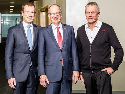 Das neue Präsidium der Handwerkskammer: Alexander Kotz, Rainer Reichhold und Peter Kudielka (v.l.n.r.).