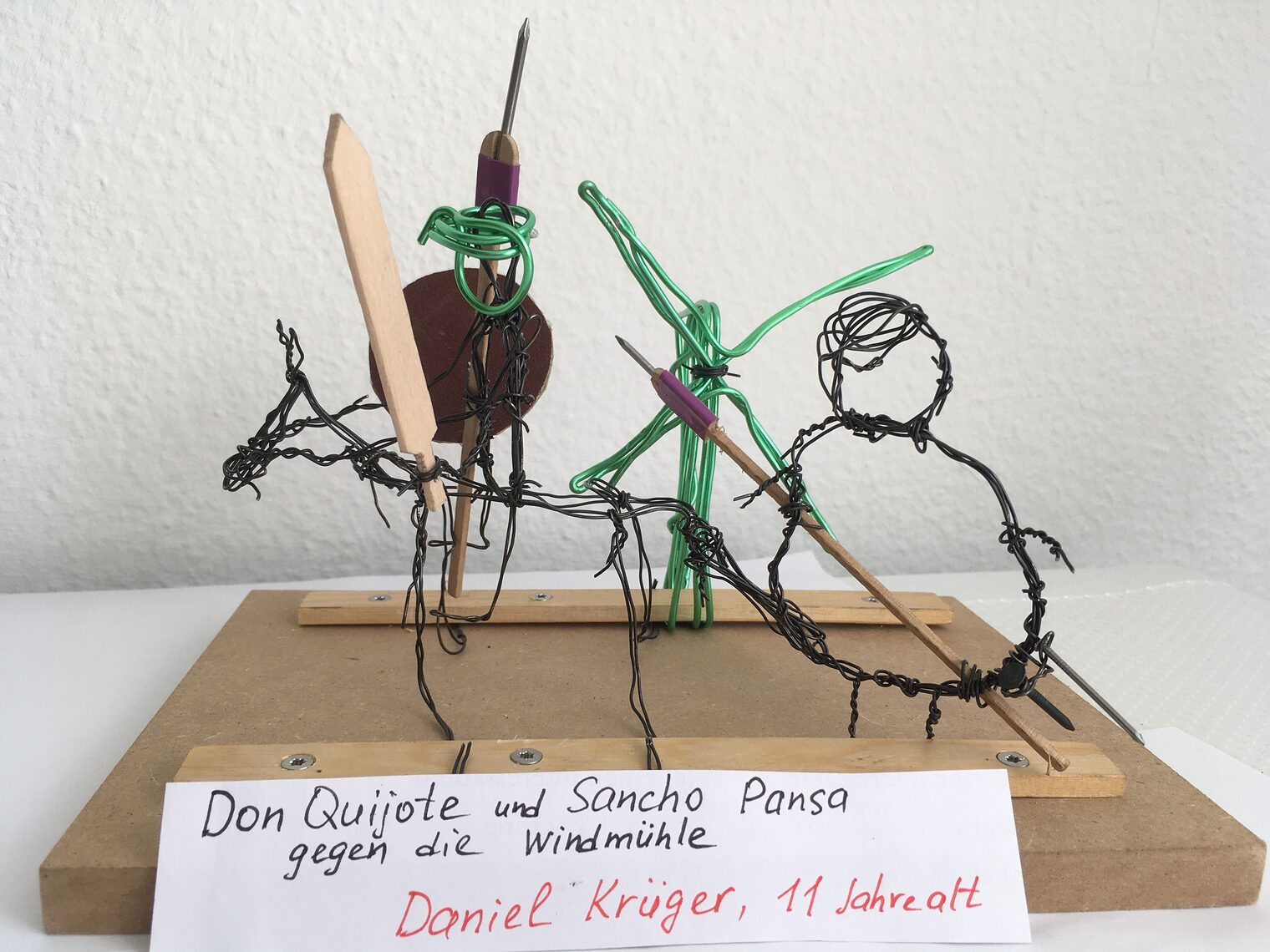 Don Quijote und Sancho Pansa gegen die Windmühle" - Daniel (11)