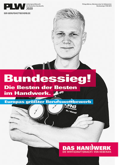 Bundessieger des Vorjahres und aktueller Botschafter des PLW 2020: Philipp Wörner aus Denkendorf.