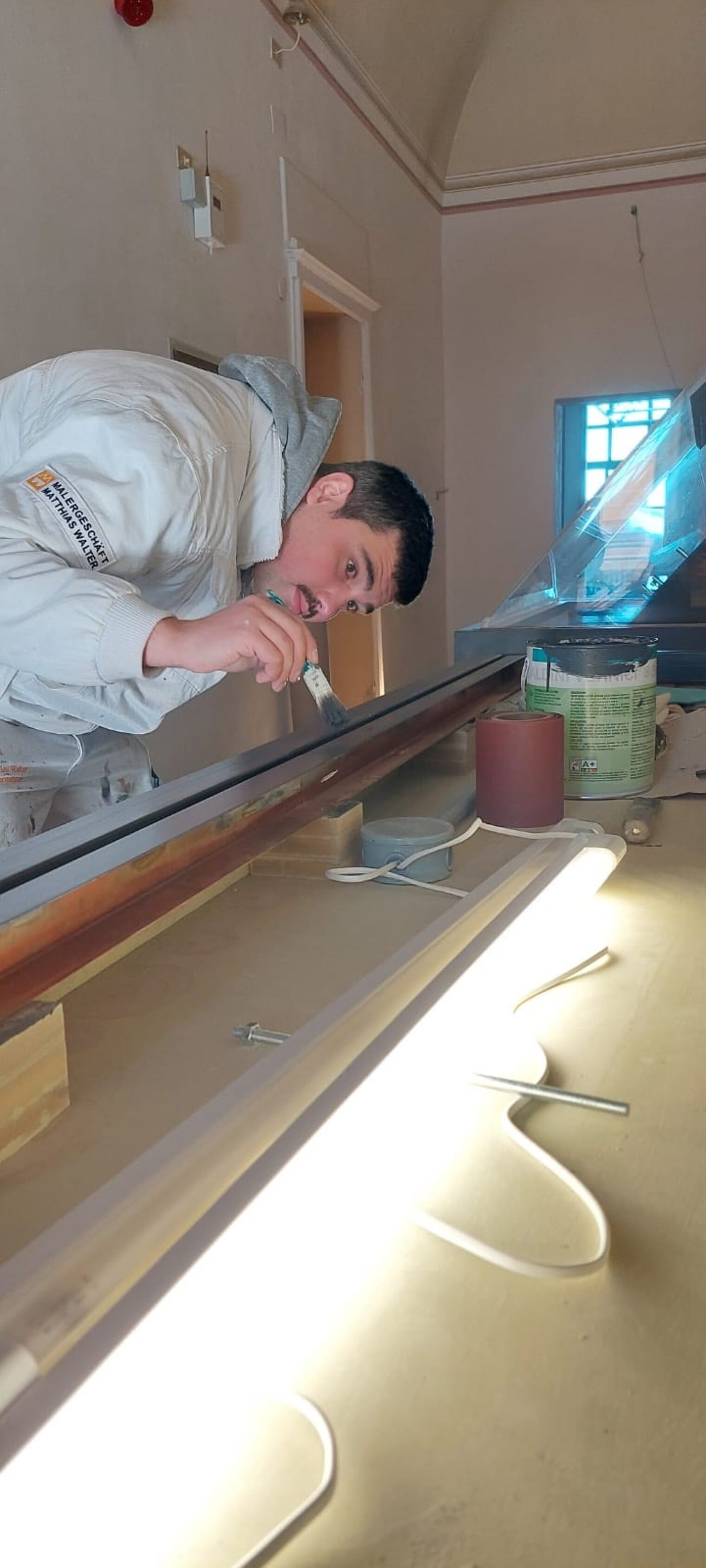 Hochkonzentration bei der Arbeit.