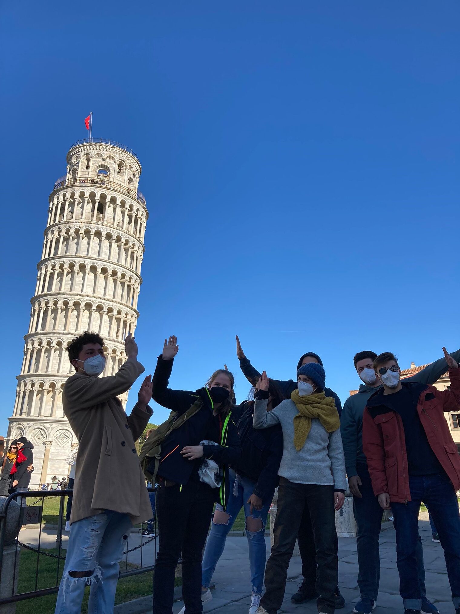 Ausflug zum schiefen Turm von Pisa.
