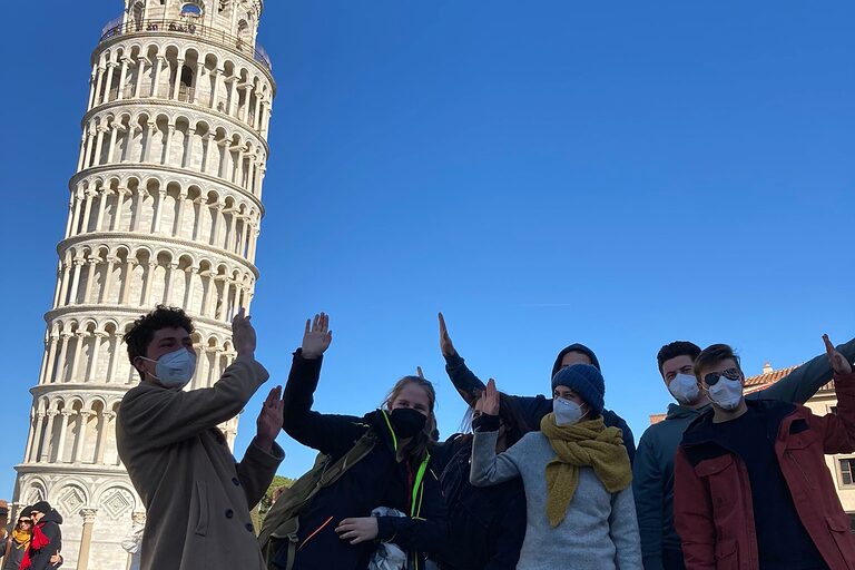 Ausflug zum schiefen Turm von Pisa.